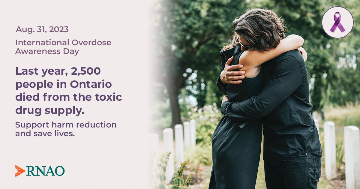 RNAO's tweet photo. Today is #InternationalOverdoseAwarenessDay.

Nurses are asking you to support #HarmReduction and save lives.  #IOAD2023

@DorisGrinspun @ClaudetteHollow @LhamoDolkar2023 @NSS_CoP @momsstoptheharm @chnig_rnao @RNAO_MHNIG @HRNA_AIIRM https://t.co/7YZ75OdCz6