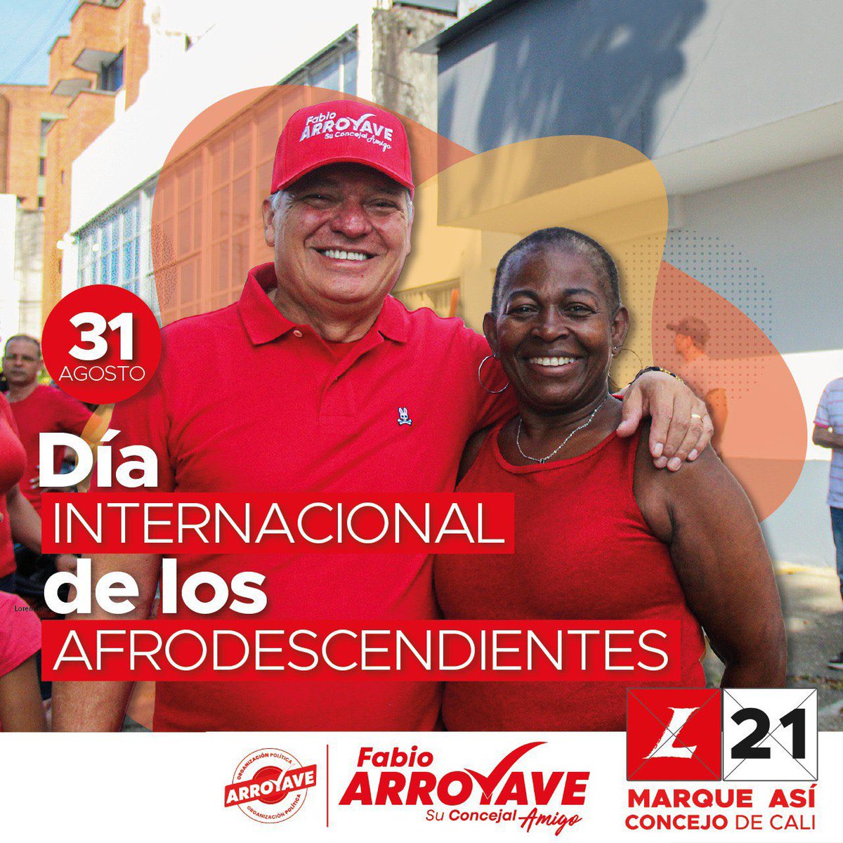FabioArroyave's tweet photo. ¡Conmemoramos el Día de los Afrodescendientes!

Este día es la oportunidad para reconocer su legado en todo el mundo, reconozcamos la importancia de promover la equidad, el respeto y sus contribuciones en pro de la educación, el trabajo y la justicia. https://t.co/Vtx5TZ77BA