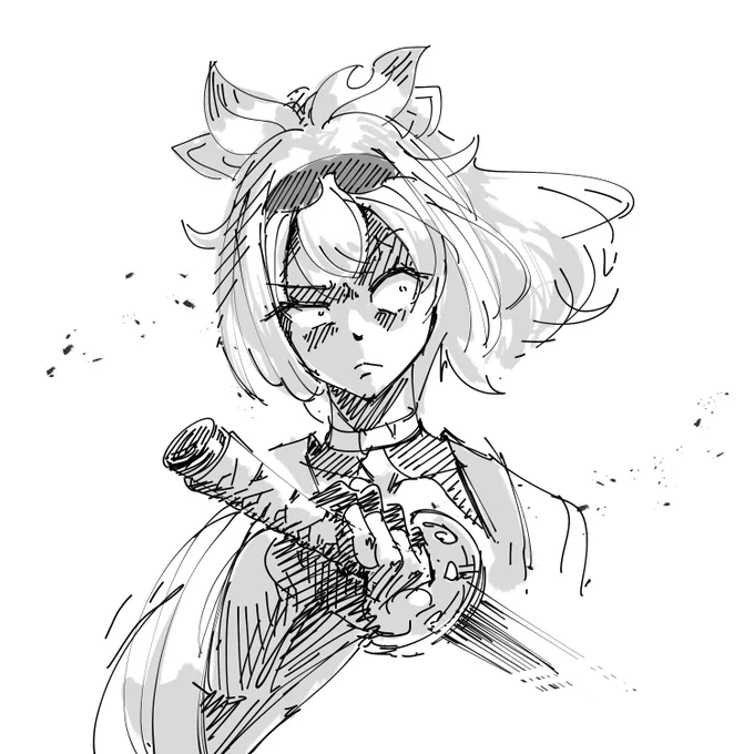 モノクロ多め
 #今月描いた絵を晒そう 