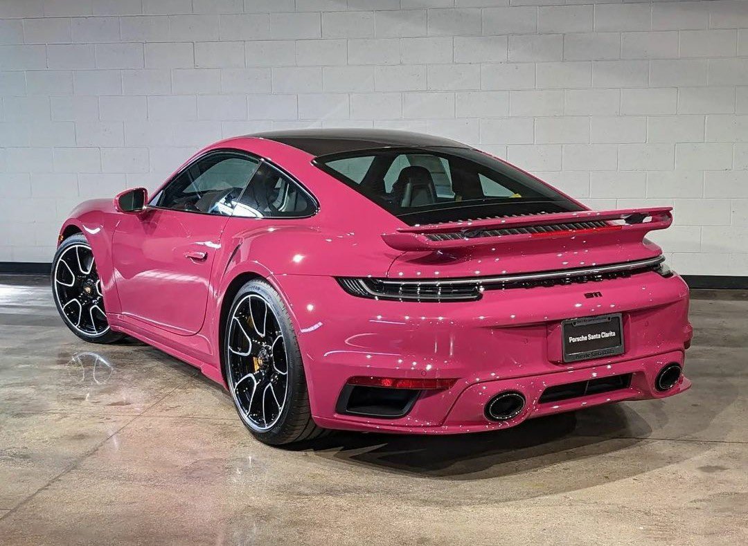 PorscheCIub's tweet photo. Paint-to-Sample Rubystar 992 Turbo S https://t.co/Bi2KA2xYAx