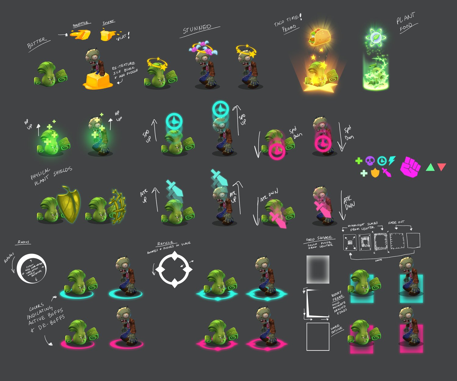 Plants vs. Zombies Media on X: Effects system concept art - Plants vs. Zombies  3  / X