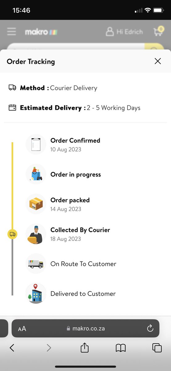 _ed_mk_'s tweet photo. I wouldn’t advice people to order items from  @Makro_SA online. Because they don’t check or follow up to see if a Customer’s received their ordered items or not. It’s been  20+ days now, waiting for my Item. I have calling but they just say we will escalate the mater 🚮🚮🚮 https://t.co/9oId2CmcXl