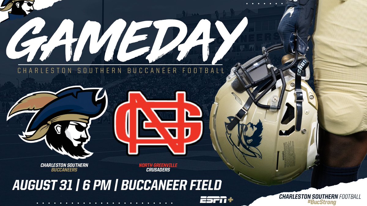 𝕴𝖓 𝕺𝖚𝖗 𝕲𝖆𝖇𝖊 𝕲𝖎𝖆𝖗𝖉𝖎𝖓𝖆 𝕰𝖗𝖆 🏈North Greenville ⏰6:00 p.m. 📍Buccaneer FIeld 📺bit.ly/3P0YHzi 📊bit.ly/3PiNUSp #BucStrong