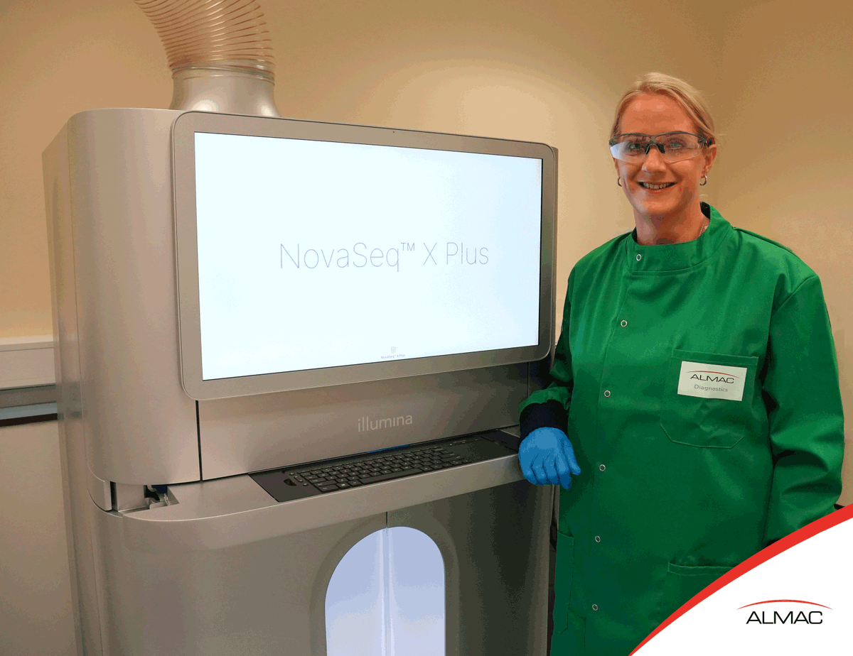 AlmacGroup's tweet photo. Almac Diagnostic Services announces investment to expand its Next Generation Sequencing (NGS) capabilities for BioPharma partners, following the purchase and installation of the @illumina NovaSeq™ X Plus instrument.

Read more: https://t.co/i7KOMv0Kjf https://t.co/usnnExSNAH