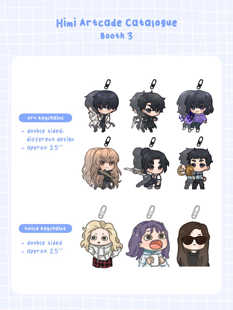 himiiiii_'s tweet photo. Hi everyone I'll be boothing at Artcade this weekend, 1-3 Sep! Sorry for the delay, here's my catalogue! See you guys at there! 😊 https://t.co/xRhkhOqQjW