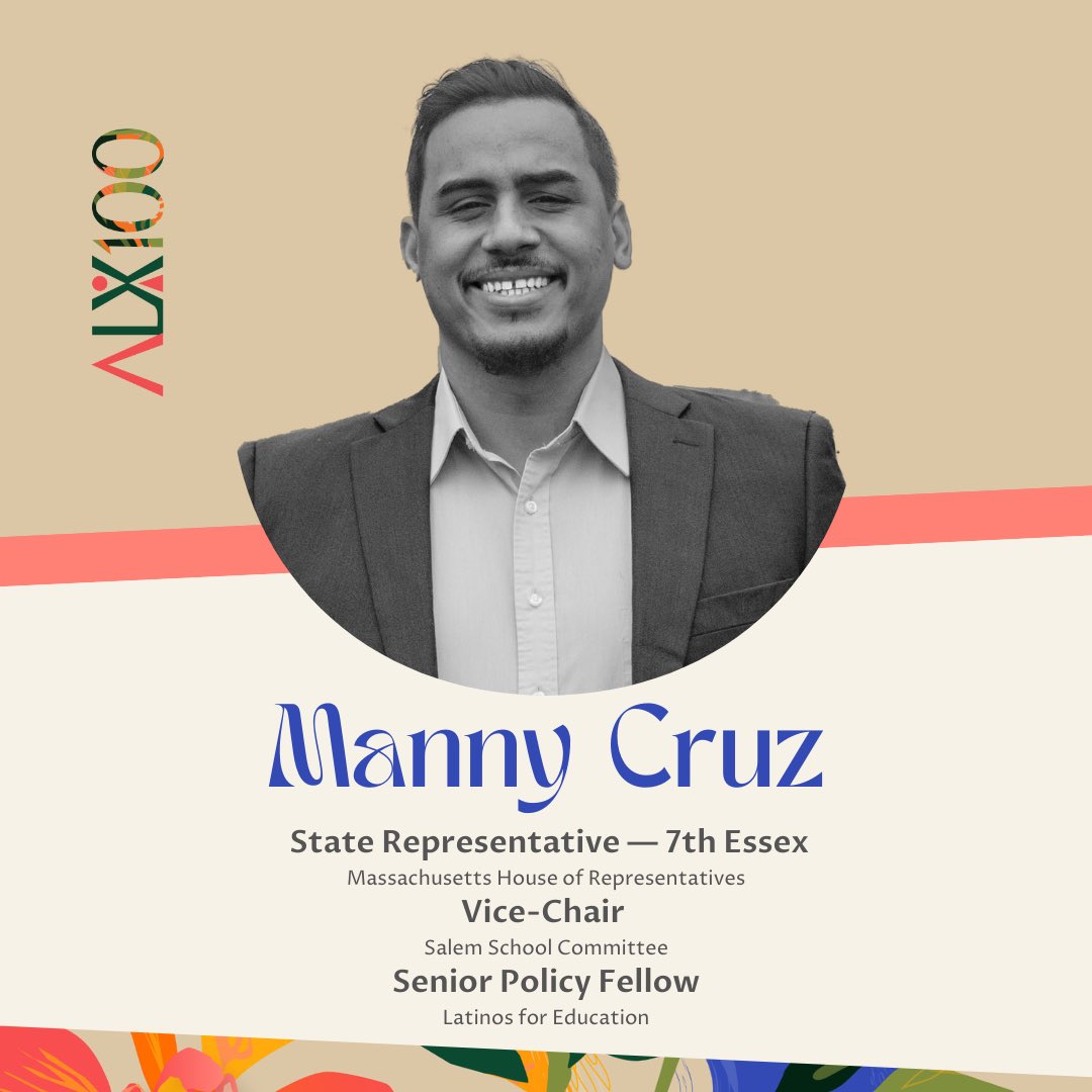 MannyCruz_MA's tweet photo. I am humbled to share that I have been selected by @AmplifyLatinx  as one of the 100 Latinx leaders in MA who are advocating for and uplifting the Latino community. 

I am incredibly proud of the work I have done in the House, as Vice Chair of the school commitee for  @SalemSchoolsk12, and at @Latinos4Ed. Thank you to my friends at @AmplifyLatinx and @eromanesq for this important recognition! I am honored to be amongst this distinguished group of leaders.

I extend an invitation to join us in celebrating on September 14 and 21   #ALX100 #ThisishowIAmplifyl
