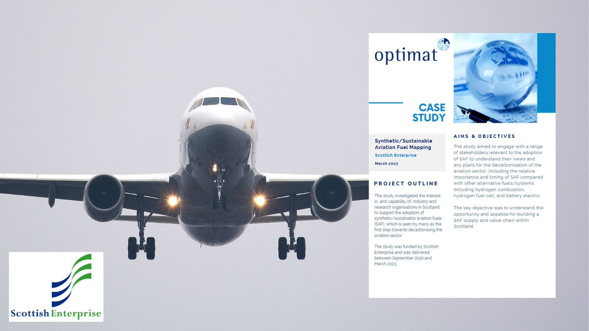 Optimat Ltd (@optimat) on Twitter photo Optimat Case Study:
#Synthetic/#Sustainable #Aviation #Fuel
Mapping Study engaging a range of stakeholders relevant to the adoption of SAF to understand their views and any plans for the decarbonisation of the aviation sector.
<a href="/scotent/">Scottish Enterprise</a>
optimat.co.uk/about-optimat/… Optimat Case Study:
#Synthetic/#Sustainable #Aviation #Fuel
Mapping Study engaging a range of stakeholders relevant to the adoption of SAF to understand their views and any plans for the decarbonisation of the aviation sector.
<a href="/scotent/">Scottish Enterprise</a>
optimat.co.uk/about-optimat/…