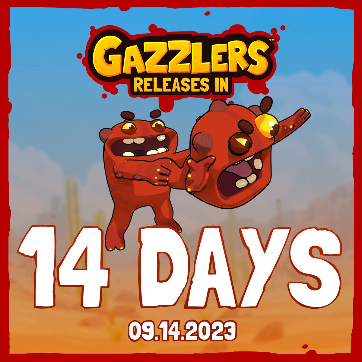 GAZZLERS (@gazzlers) on Twitter photo Brace yourselves! 😲 GAZZLERS is coming to <a href="/MetaQuestVR/">Meta Quest</a>, <a href="/PlayStation/">PlayStation</a> VR2, <a href="/PicoXR/">PICO XR</a>, and Steam in 14 DAYS!⌛
September 14th, mark your calendars! 📅
#vr #gaming #indiedev #gazzlers Brace yourselves! 😲 GAZZLERS is coming to <a href="/MetaQuestVR/">Meta Quest</a>, <a href="/PlayStation/">PlayStation</a> VR2, <a href="/PicoXR/">PICO XR</a>, and Steam in 14 DAYS!⌛
September 14th, mark your calendars! 📅
#vr #gaming #indiedev #gazzlers