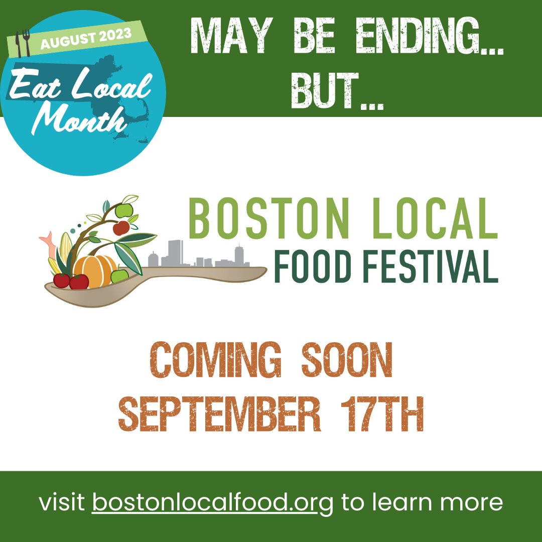 We don't want to stop celebrating local food 😭Good thing we don't have to! 😁 Join us at Boston Local Food Fest to eat to your hearts content and support local businesses while doing so! #eatlocalma #eatlocalmonth #localgreenfair