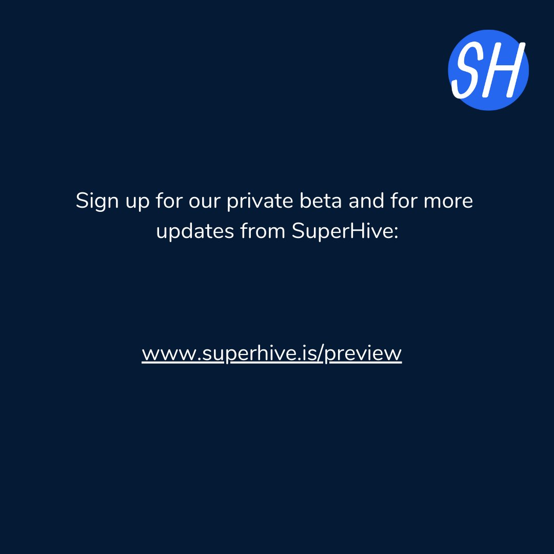 super_hive's tweet photo. SuperHive is known to create serendipity for humans all around the planet, yet it’s best heard from those experiencing it 💫 https://t.co/oEhPpvDMnE