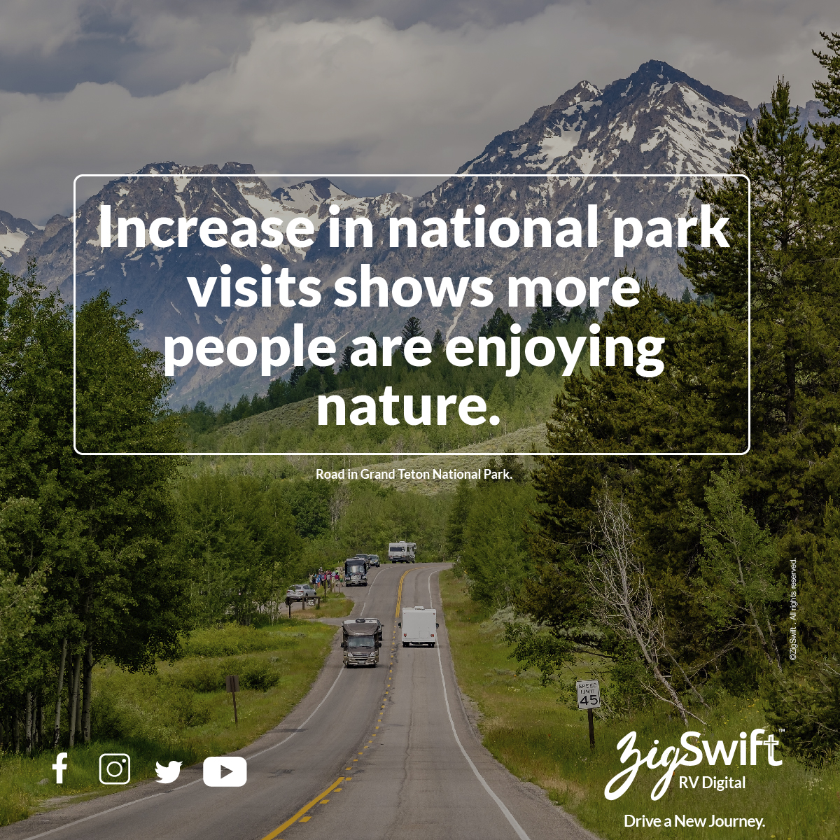 Increase in national park visits shows more people are enjoying nature. 
Grab your RV and explore the wild. 🌄

Don't miss out!

#RVindustry #BuyNow