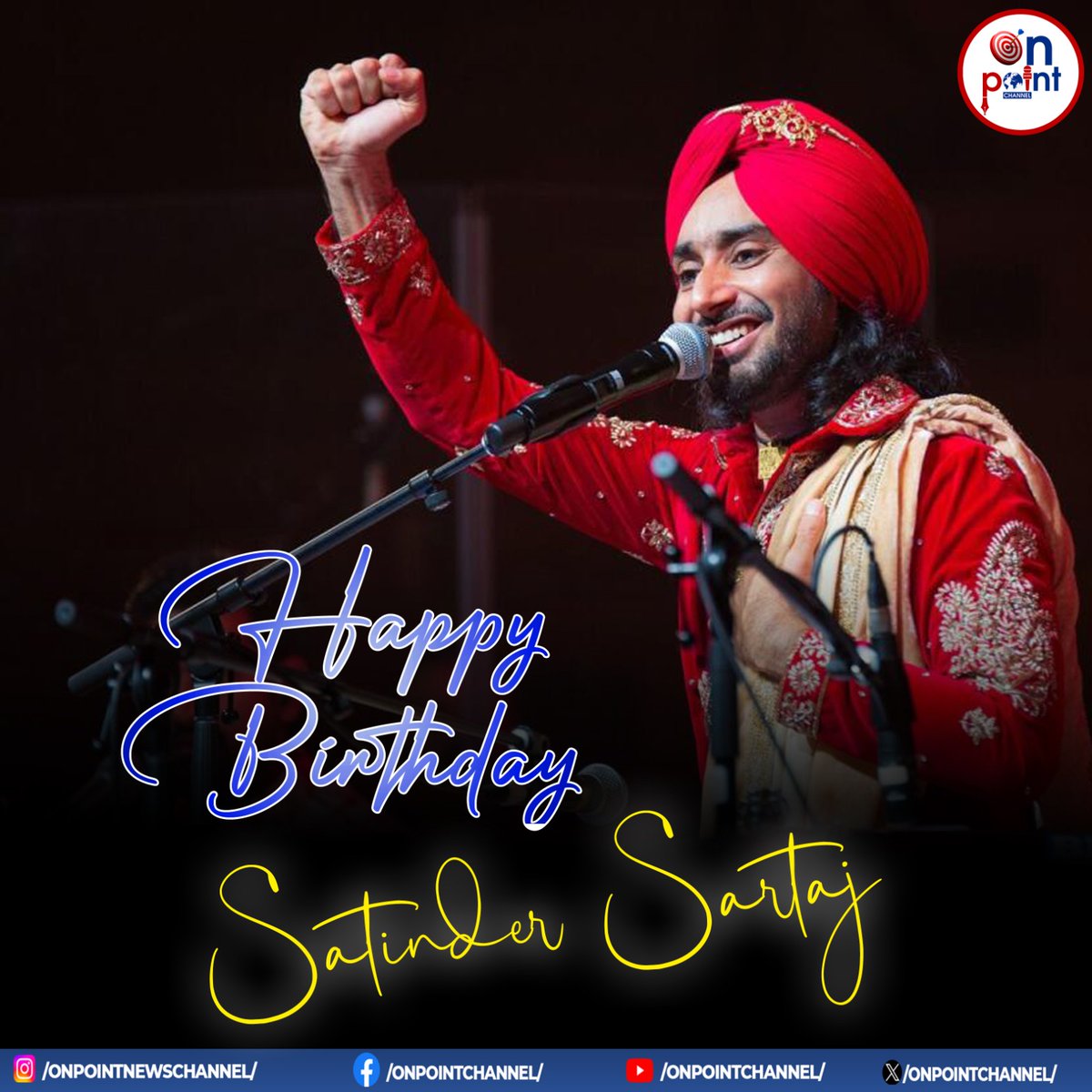 ਸੂਫ਼ੀ ਗਾਇਕ Satinder Sartaj ਨੂੰ ਜਨਮ ਦਿਨ ਦੀਆਂ ਬਹੁਤ ਬਹੁਤ ਮੁਬਾਰਕਾਂ   #satindersartaaj  #sartaaj #sartaajlive #sartaaj_shayar #onpointchannel #onpoint #onpointnewschannel