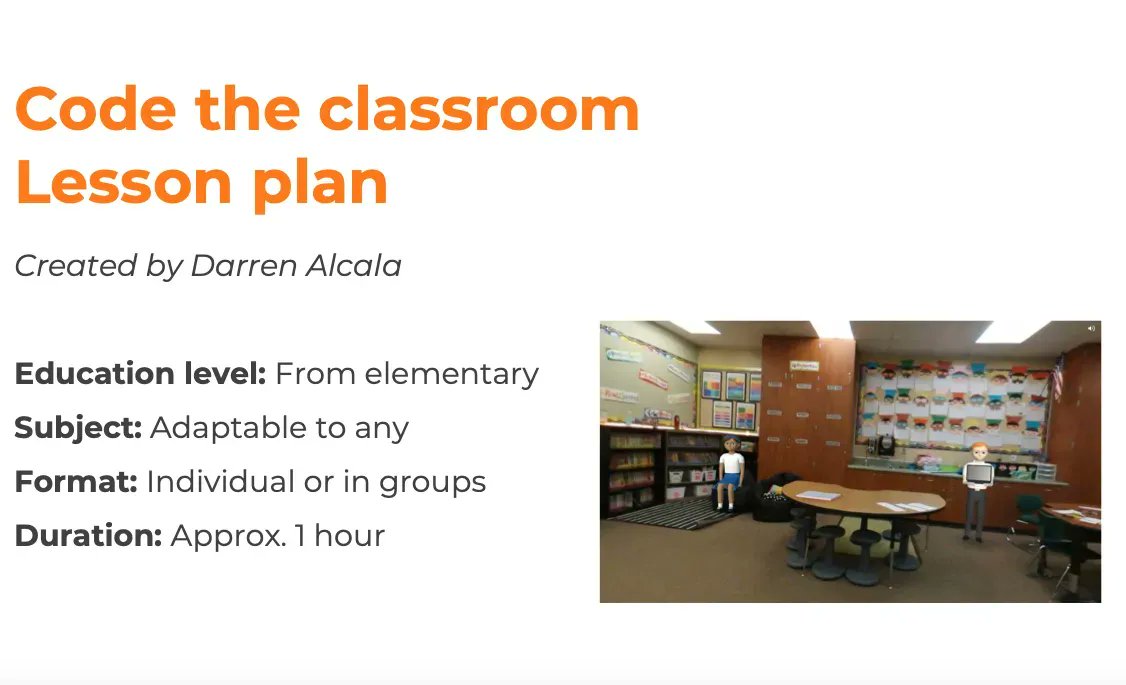 Delightex_Edu's tweet photo. Teachers, with this free 'Code the classroom' lesson plan by Darren Alcala, you can turn your classroom procedures into a virtual adventure! Check it out here https://t.co/xAdiPHTvrI 🤩 #lessonplan #CodingForKids #EduTwitter #classroomrules #edtechapps https://t.co/EsWWy7NXap