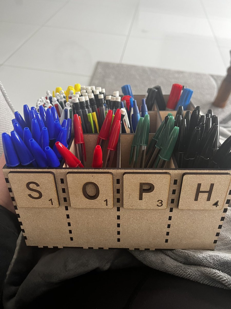 How incredible are these station holders my partner has created! I was fed up of small holes and not enough holes for my different stationary! In love 😍 might even spray paint it! #edutwitter