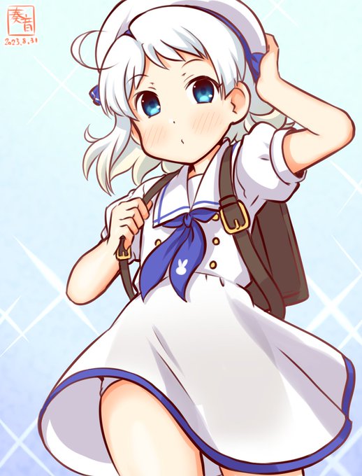 「明日も良い1日だといいですね♪」

#艦これ版真剣お絵描き60分一本勝負_20230831
#夏雲 