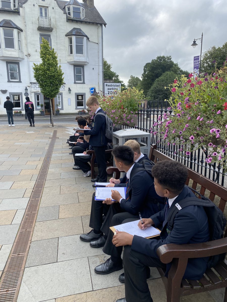 QVSchool's tweet photo. S3 enjoying themselves in Dunblane today on their Geography Field Trip with Mrs Humble #SuccessfulLearners https://t.co/VGlSkq0pE5