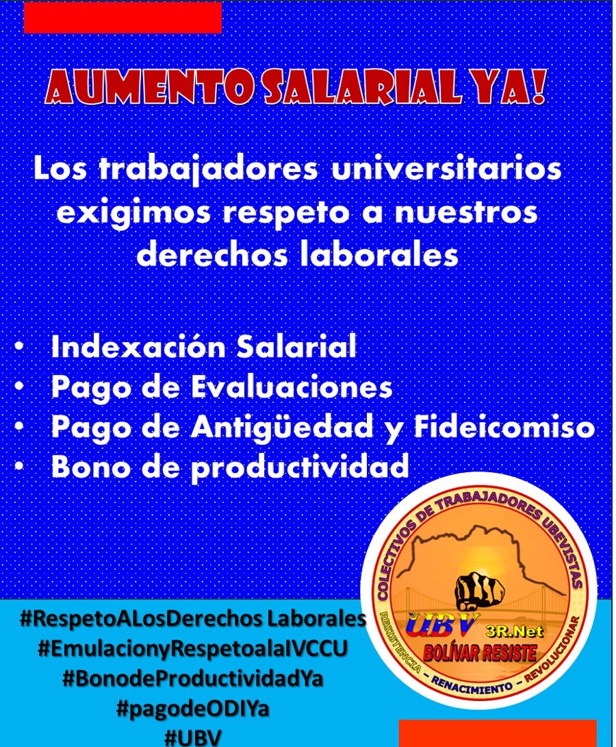 EdRiondo's tweet image. Es necesaria una nueva CCU que rescate un salario digno y demás beneficios #HCM primas de profesionalización ñ, antigüedad, familiar entre otras #SalariosIndexadosYa