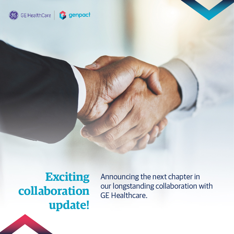 Genpact's tweet image. We’re thrilled to announce the next chapter in our longstanding collaboration with @GE HealthCare. Together, we&apos;re set to revolutionize its leasing and lending operations with an agile and scalable solution that empowers customers to thrive. bit.ly/45CQnwr