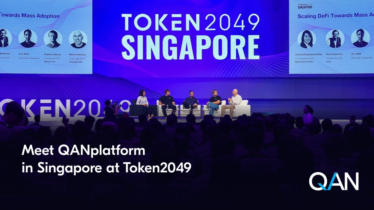 Meet QANplatform at <a href="/token2049/">TOKEN2049</a> in Singapore.

📅Schedule a meeting with us in the #TOKEN2049 app. 

asia.token2049.com