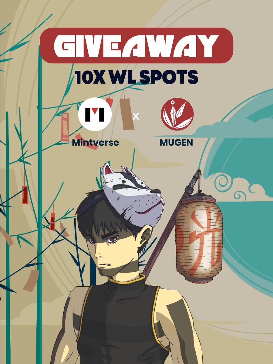 Mintverse_'s tweet photo. 👀 Mintverse x Project: MUGEN ⛩️Giveaway
🏆 We are giving away 10× WL spots from @MugenCNFT❗️
🍀10 winners 🚀
👉To enter:
1️⃣Like/Retweet
2️⃣Follow @MugenCNFT & @Mintverse_
3️⃣Tag 3 friends
🕙Ends in 48hrs!
#giveaway #wl #Mintverse #NFT #Airdrop #Cardano #NFTCommunity https://t.co/h00BcfYQLf