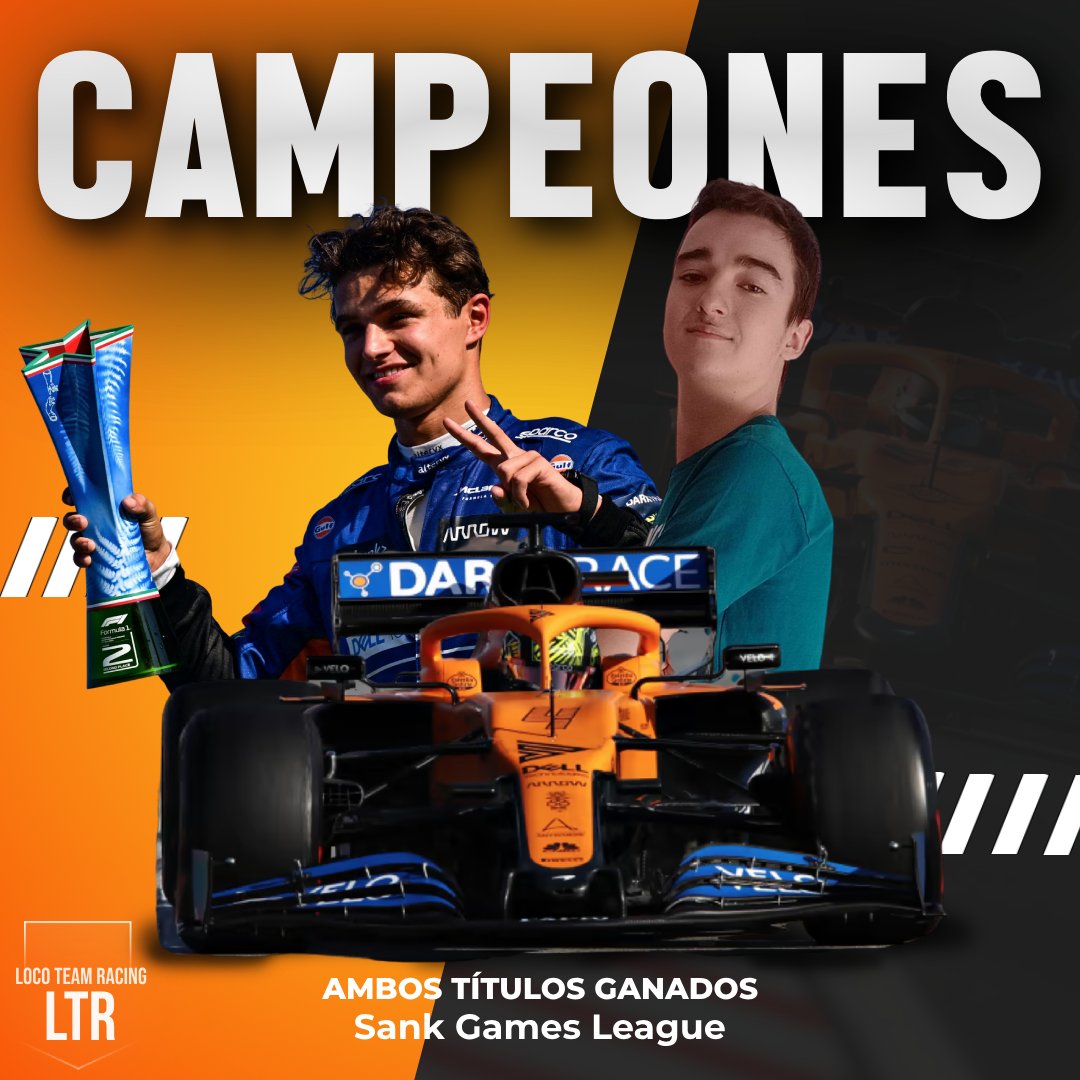 Enhorabuena a nuestro piloto @Jajoso899 por llevarse el mundial en la liga de <a href="/Sankgames/">Sankgames</a>. 
Has echo un trabajo increible y lo ganaste en la última vuelta como hacen los grandes!
Y el mundial de constructores no seria posible sin la ayuda de <a href="/cris_7_zrbrn/">criscortes06</a>, AVANTI LTR!