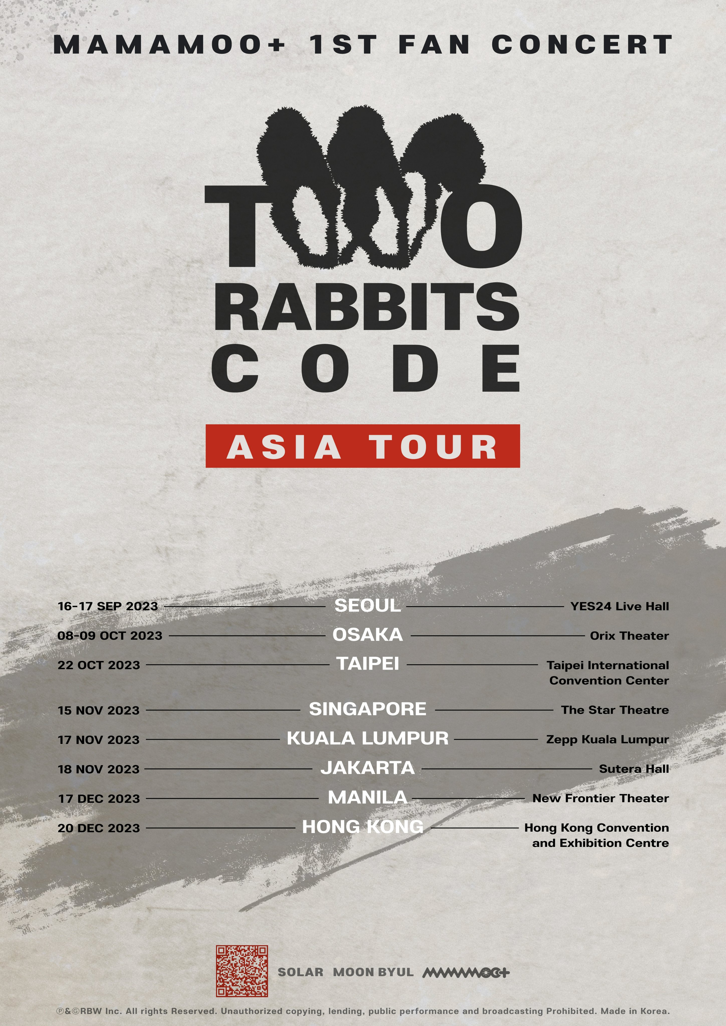 MAMAMOO+ 1st Fan Concert Two Rabbits Code Asia Tour in Kuala Lumpur (Tickets)