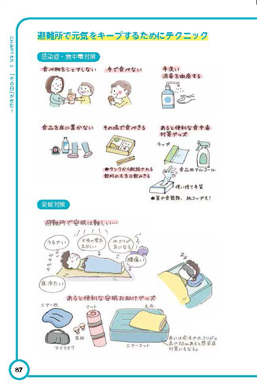「防災の日」ということで、著作『家族でそなえる防災・被災ハンドブック』を宣伝させてください。災害対策や避難方法、被災生活をなるべく快適に過ごすノウハウなど、防災に関する幅広い情報がギュギュッと詰まっています。イラストやマンガもたくさんあって見やすいです。防災対策の1冊としてぜひ☺️