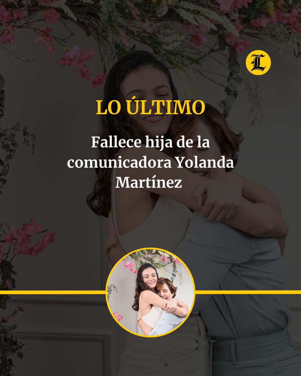 ListinDiario's tweet photo. #LoUltimoLD | La comunicadora Yolanda Martínez informó que su hija Adela fue encontrada muerta.

"Anoche, mientras dormía, nuestra amada Adela partió con el Señor". 

#ListínDiario https://t.co/kuD4zIJQW2