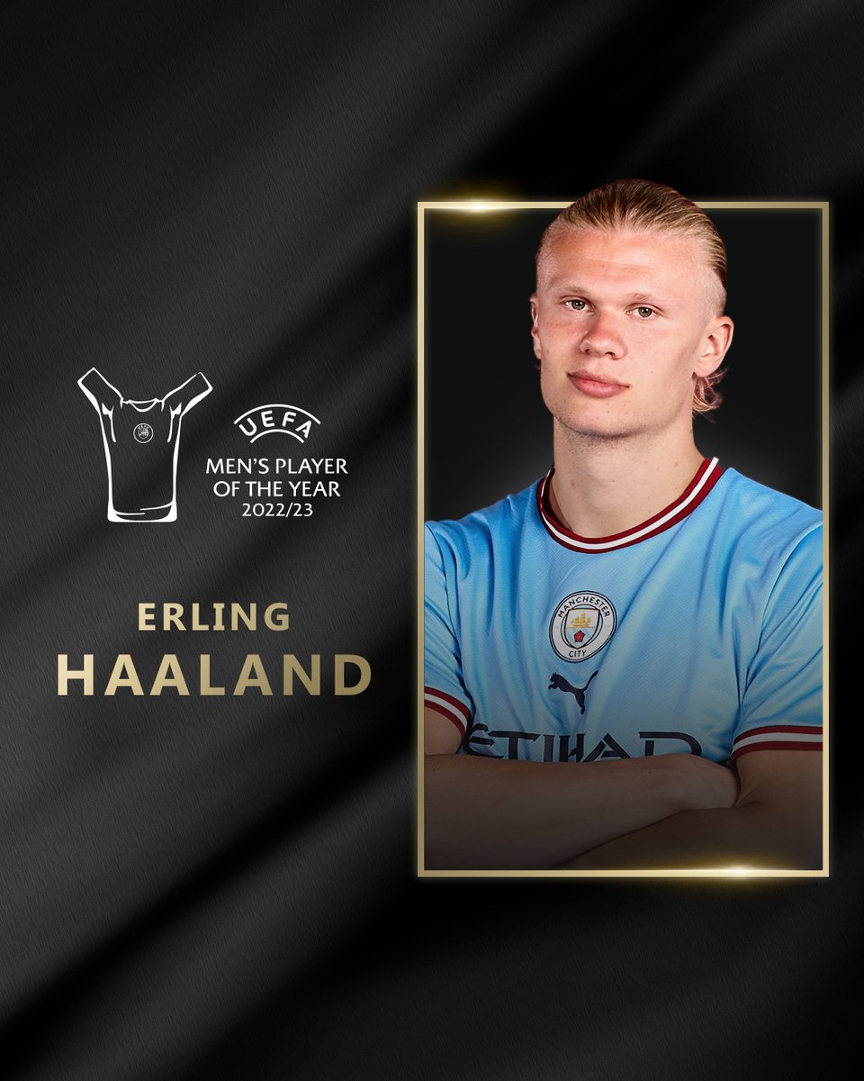 It's Haaland... 👏

#UEFAawards || #UCLdraw