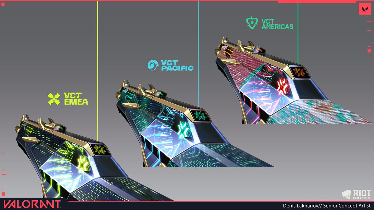 ValorLeaks's tweet photo. Concept Art for Champions 2023 Skinline | #VALORANT https://t.co/JS4rc0zWEB