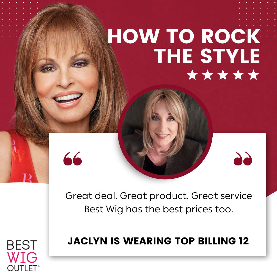 We love to see how our styles look on you! Thank you for sharing Jaclyn! She’s rocking our fabulous Top Billing 12 from Raquel Welch

🛍️ bestwigoutlet.com/products/top-b…

#hairtips #bestofhair #wigs #femalewigs #newarrivals #onlineshop #Bestwigoutlet