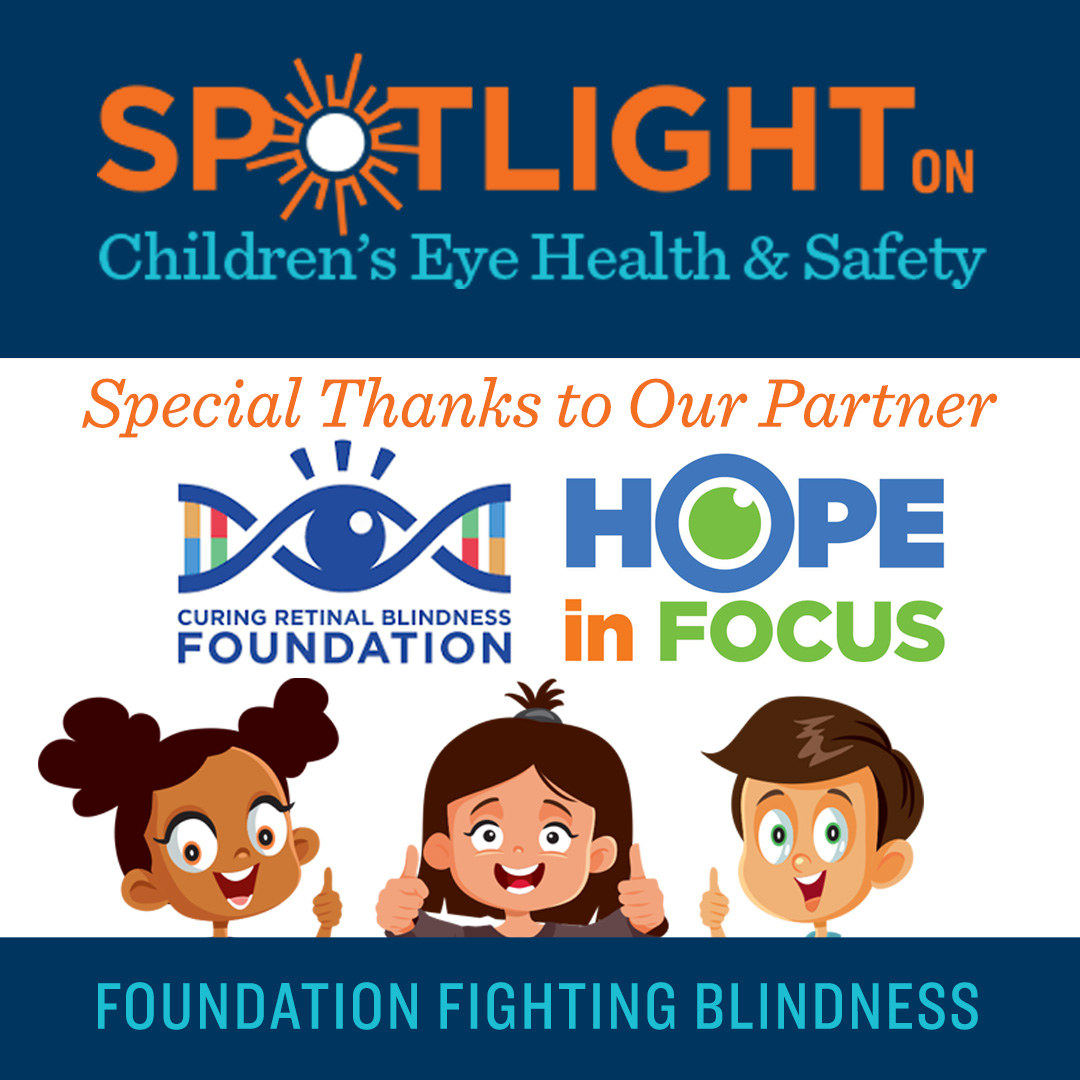FightBlindness's tweet photo. Thank you for following along as we put the spotlight on Children's Eye Health and Safety! With everyday precautions, careful attention, and early detection, we can ensure that every child enjoys the best vision possible.
#ChildrensEyeHealthAnd Safety #RegularEyeExams https://t.co/XYhDM6c846