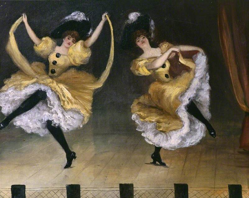 What a dramatic day! We're wrapping up today's #OnlineArtExchange with this beautiful pair of dancers who definitely have a dramatic flair 💃

Next Thursday's theme is dogs! 🐶

'Can-Can Dancers' 📸<a href="/BrodsworthHall/">EH_Brodsworth Hall</a>