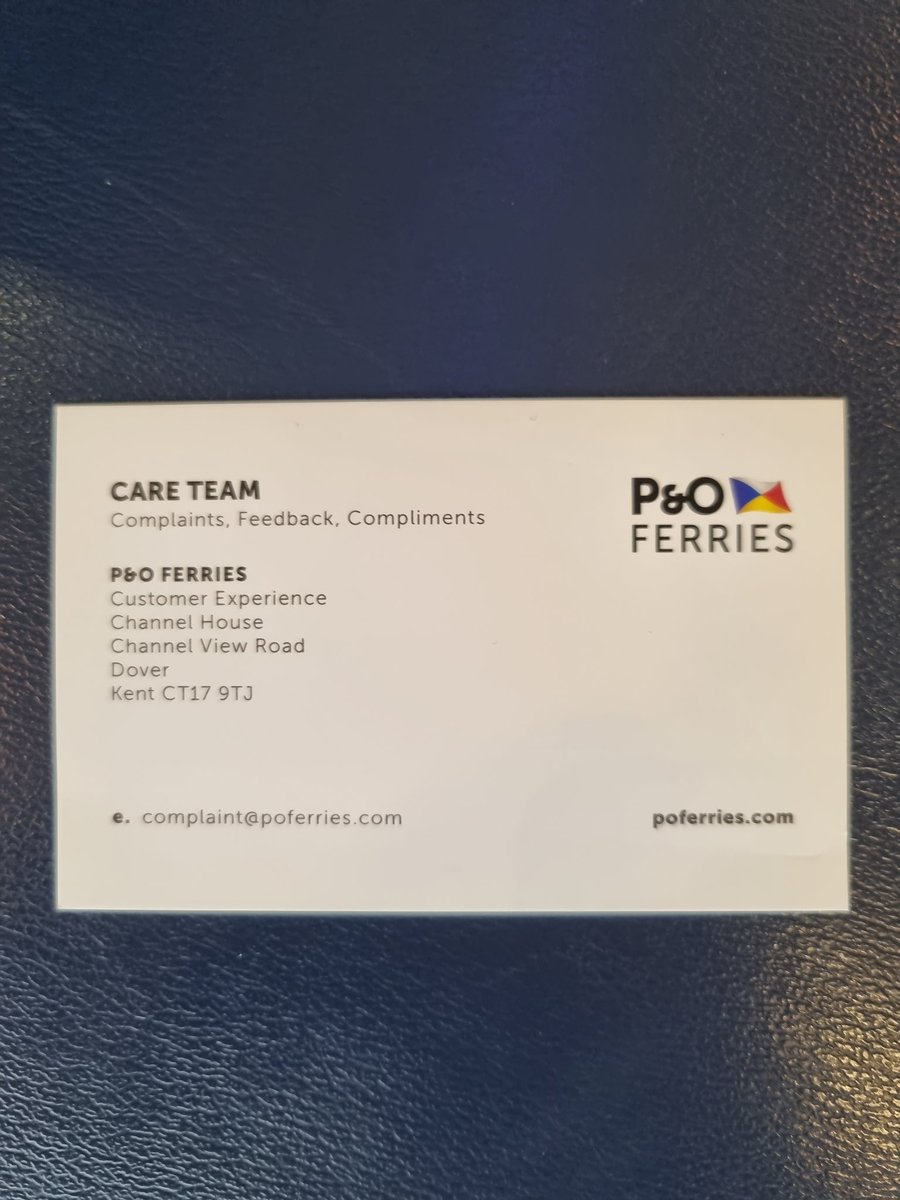 DPalm84's tweet photo. @POferriesupdate @RachelETorr Staff onboard Spirit of France are clueless and not accepting any responsibility...gave me this...really useful https://t.co/nlLha8zsr7