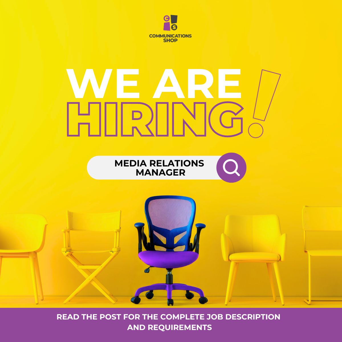 thecommsshop's tweet photo. Calling all media mavens! If you’re fluent in both English and Spanish and have a knack for creating media buzz, we want you! We’re looking for a Media Relations Manager to join our team and work some media magic #JoinOurTeam. 

Check out the details here https://t.co/u8PttUpouu https://t.co/8h5MJEHEbE