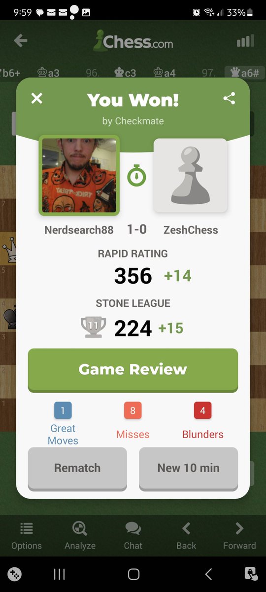 opsmminer's tweet image. @GothamChess your videos actually really help. Learning to slow down, and not get tunnel vision. #chessbeginners