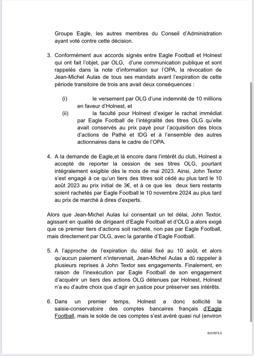 JM_Aulas's tweet photo. Compte tenu des informations erronées communiquées par J Textor et Santiago Cucci nous rectifions avec les faits .
Maintenant plus que jamais concentrons sur le sportif et le match contre le PsG : Allez l’OL https://t.co/3c2aKKff9D