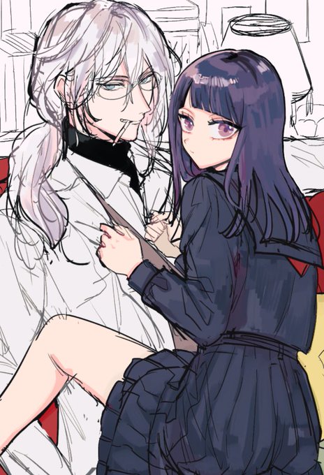 化学教師×生徒(の途中の絵) 