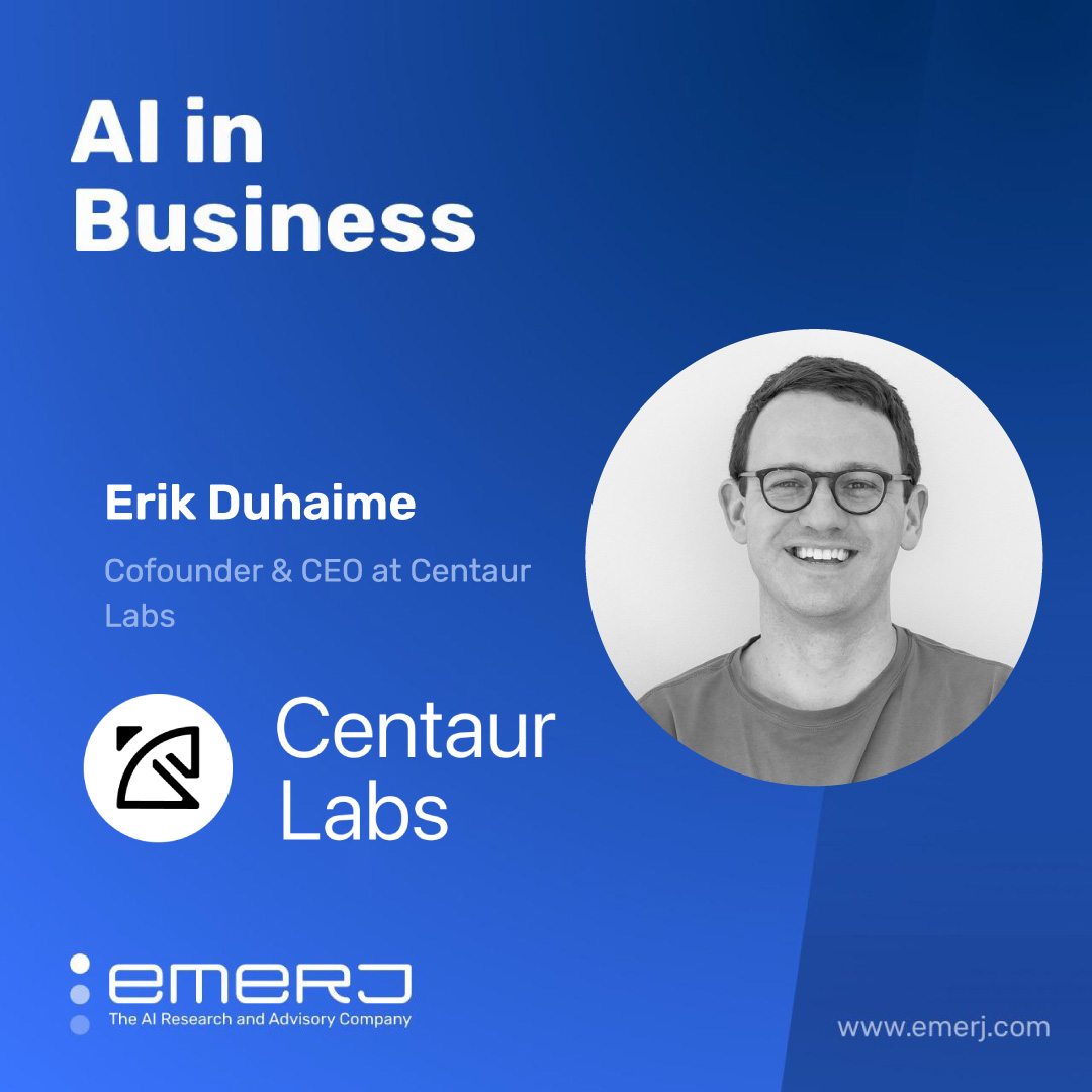 Emerj AI Research (@emerj) on Twitter photo .<a href="/CentaurLabs/">Centaur Labs</a> CEO Erik Duhaime on this week’s ‘#AI in Business’ podcast about why #healthcare leaders should be especially cautious in deploying out-of-the-box #genAI models:
emerj.com/artificial-int… .<a href="/CentaurLabs/">Centaur Labs</a> CEO Erik Duhaime on this week’s ‘#AI in Business’ podcast about why #healthcare leaders should be especially cautious in deploying out-of-the-box #genAI models:
emerj.com/artificial-int…