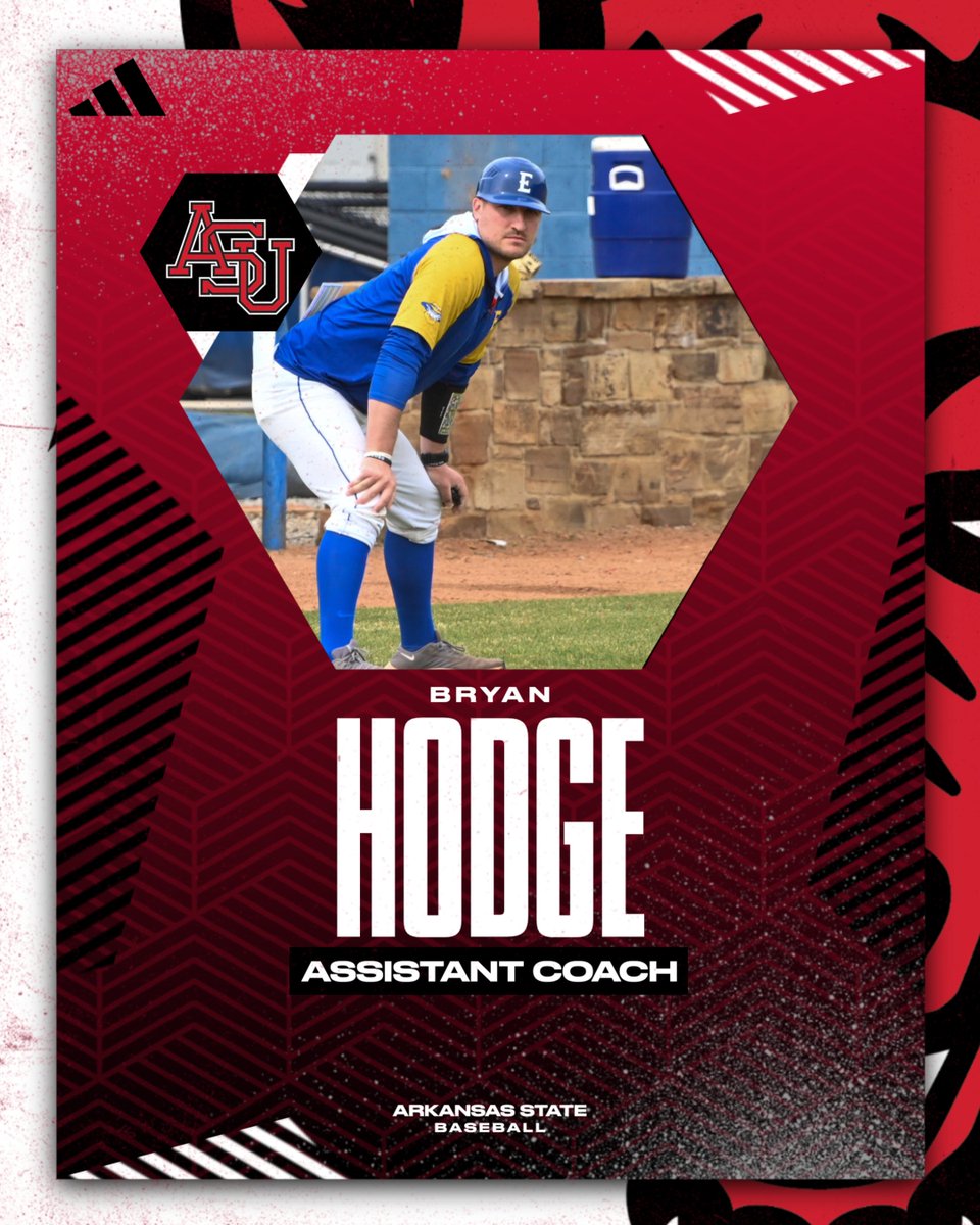 Arkansas State Red Wolves Baseball (@astatebaseball) on Twitter photo Help us welcome Bryan Hodge (<a href="/BHodgey07/">Bryan Hodge</a>) to Jonesboro as our new assistant coach!
#WolvesUp🐺 Help us welcome Bryan Hodge (<a href="/BHodgey07/">Bryan Hodge</a>) to Jonesboro as our new assistant coach!
#WolvesUp🐺