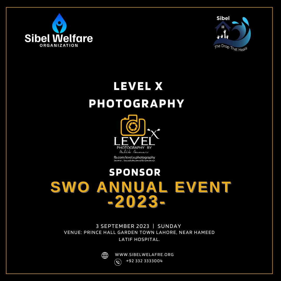 sibelwelfare's tweet photo. Our Sponsor - Level-X -Photography
#CelebrityEncounter #Anniversary
#Sibelians #SibelCareHome #iamsibel #liveforothers #dogood #Ngo #CareHome #Trust #Children #Kids #Sibel #SibelWelfareOrganization #Organization #SWO #alkhidmat #edhifoundation https://t.co/sUP1lKoL5F