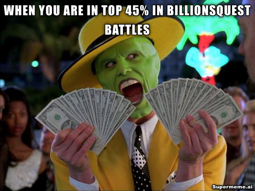 BillionsQuest's tweet photo. When you are dominating the top 45% of the #BillionsQuest Battle Leaderboard, you can't help but feel awestruck🔥 

Join 👉 https://t.co/Brk0LcZWGZ https://t.co/lEnLi8YSaV