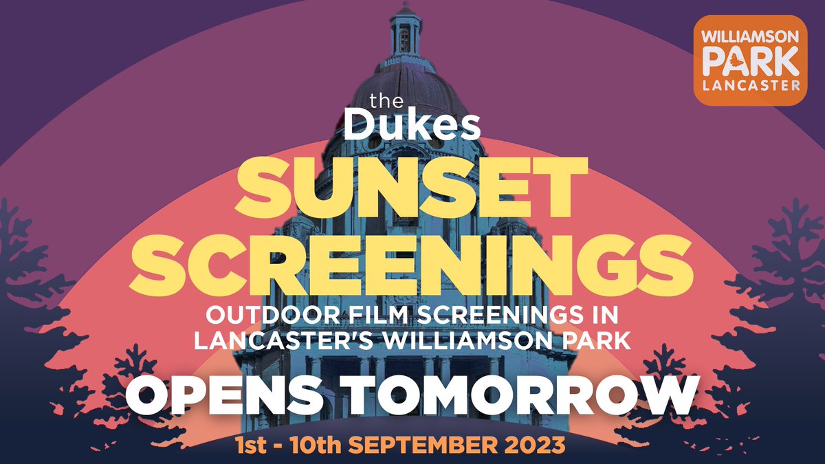 📣 SUNSET SCREENINGS OPEN TOMORROW 📣 With a vast selection of films🎥, the backdrop of Williamson Park🌳 and hot delicious pizza🍕, Sunset Screening is the perfect 'get away' for a couple hours. For the full list of films👇 🎟️ loom.ly/0N-oE1E 📆 1st - 10th September