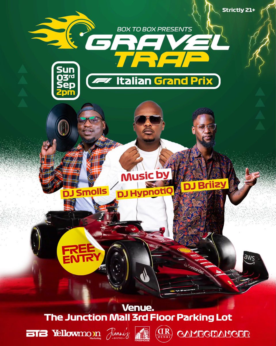 boxtoboxregista's tweet photo. Sunday is a day of sport!! Gravel Trap is happening from 2pm @thejunctionmall!
We have the Italian GP and then immediately after that a small matter to be settled at the Emirates.
Shift Nation will be on location with the best tuned cars in Kenya! #GravelTrap https://t.co/yOyOaS8gRH