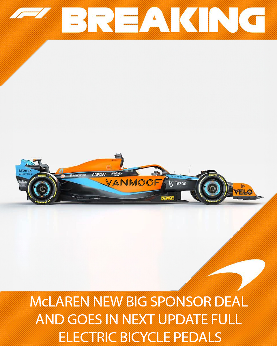 toeter030's tweet photo. @McLarenF1 goes #vanmoof #Formula1 #ziggosport vanmoof #mclaren https://t.co/TIJEdRiqlA