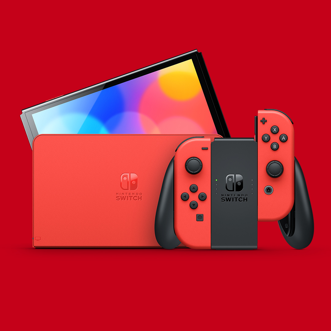 Consola Nintendo Switch OLED Vermelho (edição Mario)