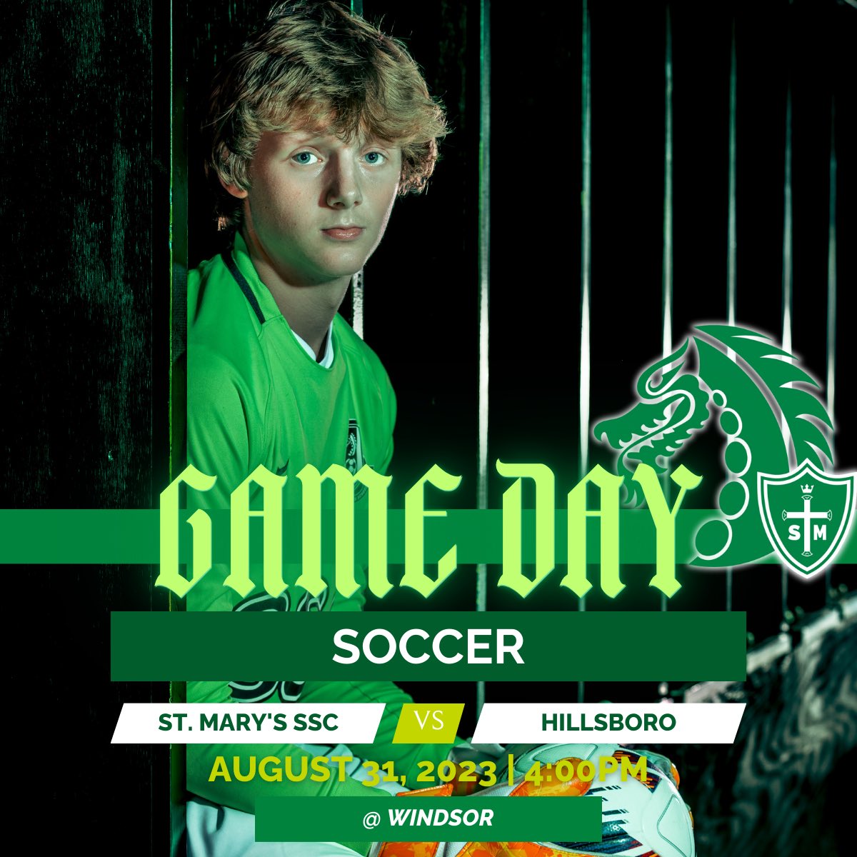 StMarysHSSports's tweet photo. Game Day 3 of the Windsor Soccer Tournament! #SouthSide https://t.co/rdGBYHjU4w