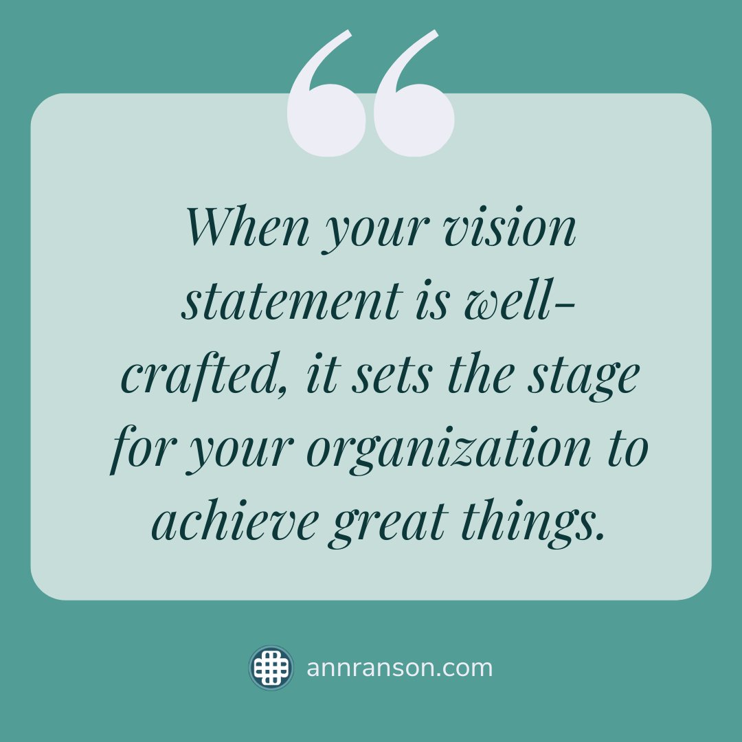 Your vision statement should provide an inspiring picture of the future, setting the direction for everyone to work towards.

#visionstatement #organizationalpurpose #commongoals