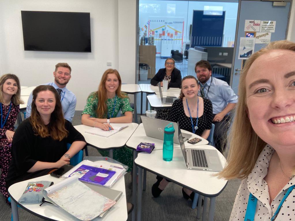 We are fully back in the swing of the new school year! Here are (minus Mrs Murray!) all of our English staff this year, including our two new teachers, Mr Smith and Miss Black, and Miss Scott after a year away. We’ve loved seeing all of our pupils again, old and new! ✨☀️