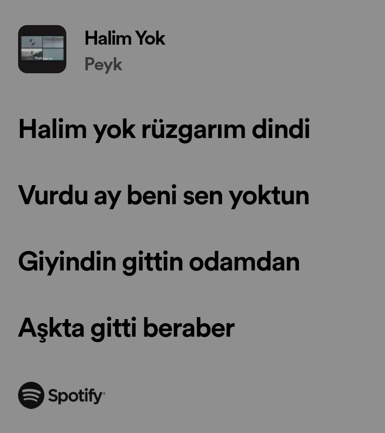 Bugün dinlerken fark ettim bu şarkı bana bayağı bayağı benziyor 
open.spotify.com/track/4gNrDMva…